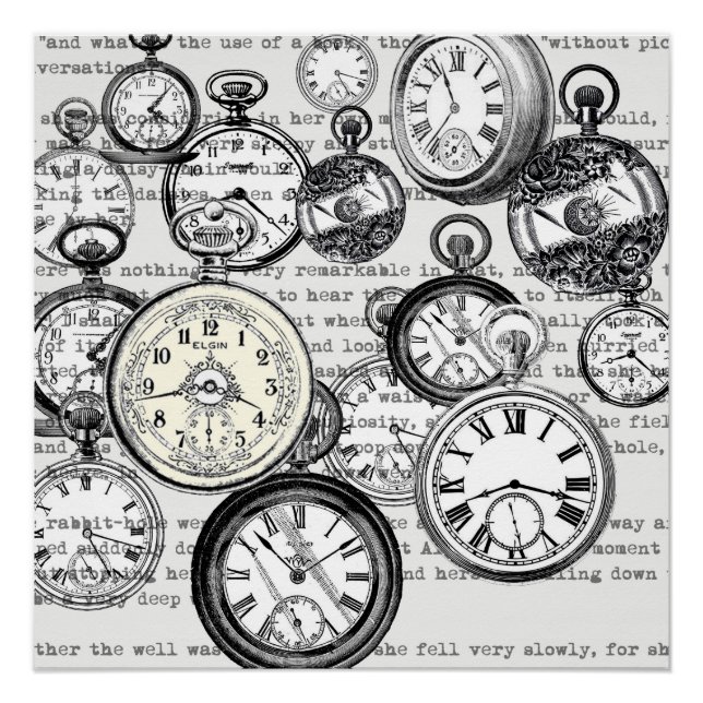 Póster Vitoriano Pocket Assista Alice no País das Maravil (Frente)