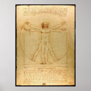 Póster Vitruve Luc Viatour por Leonardo da Vinci