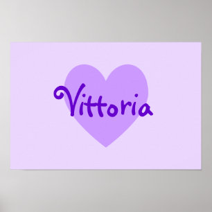Póster Vittoria no roxo