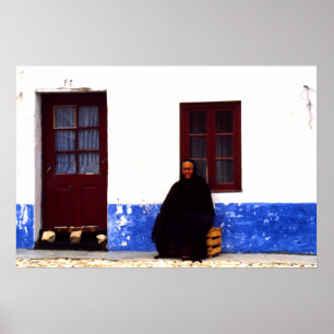 Póster Viúva, Nazarre, Portugal