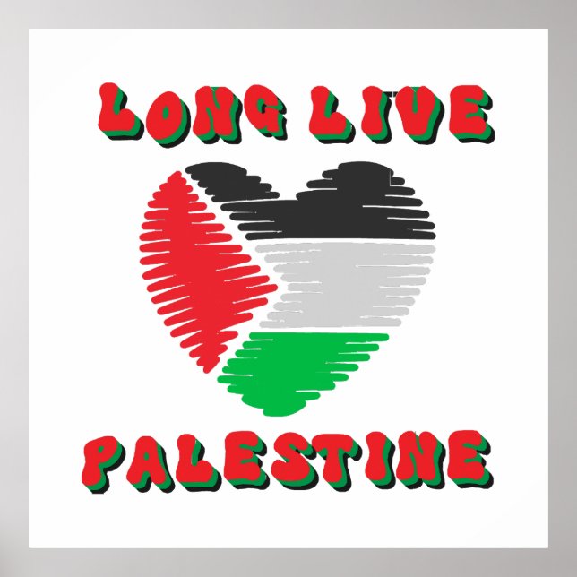 Poster Viva a Palestina (Frente)