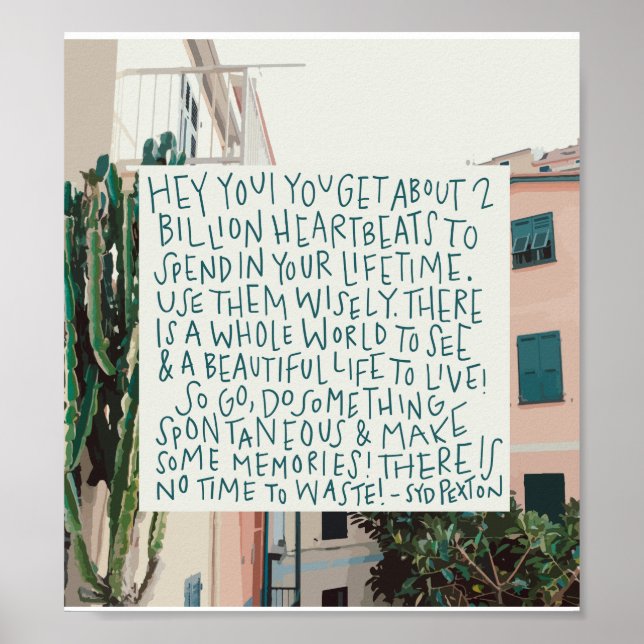 Poster Viva a sua Cotação de Vida (Frente)