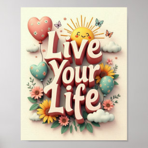 Poster Viva a sua vida