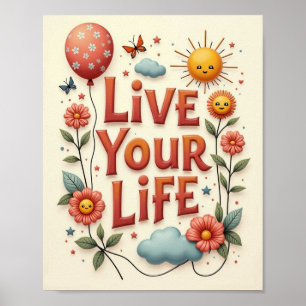 Poster Viva a sua vida
