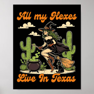 Poster Viva a Vovó do Halloween Ocidental Bruxa Todos os 