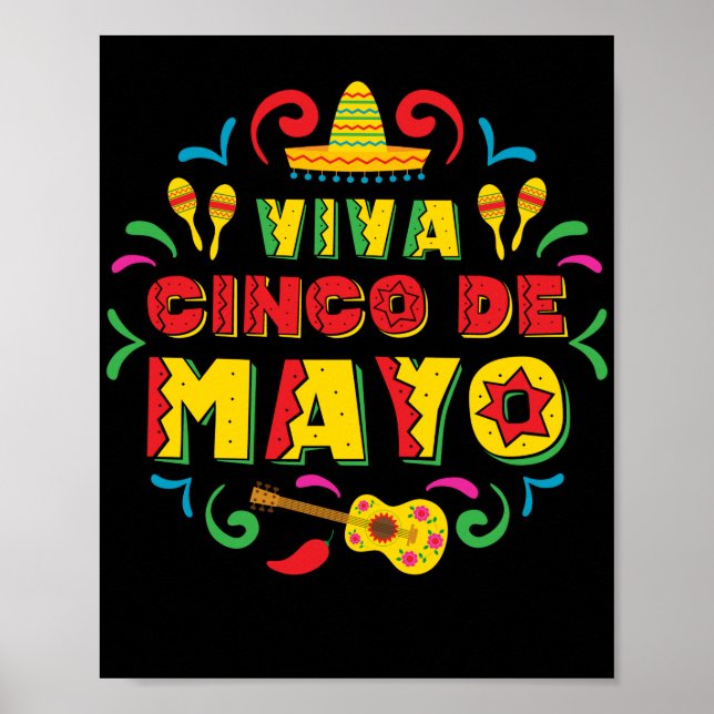 Poster Viva Cinco De Mayo Cinco De Mayo (Frente)