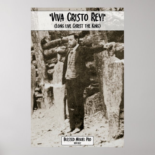 Poster Viva Cristo Rey - Miguel Pro (Frente)