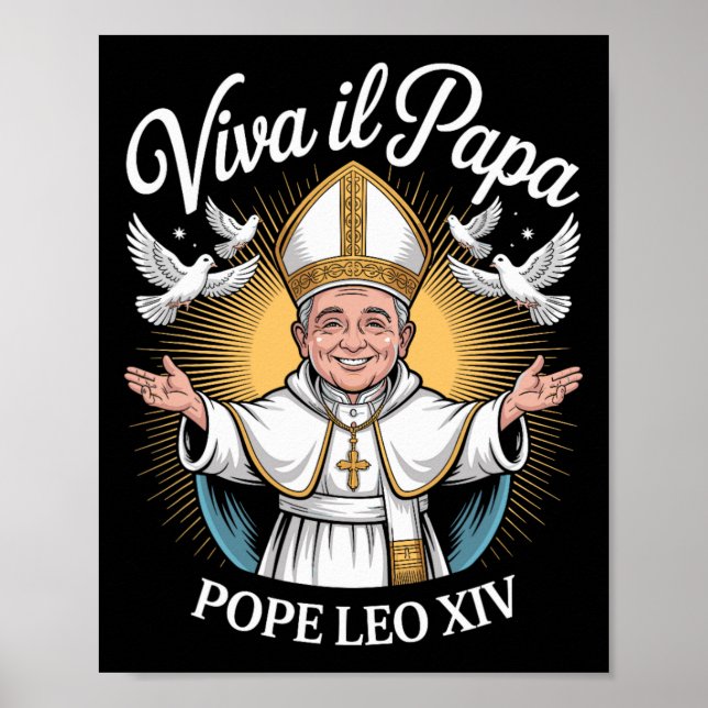 Poster Viva Il Papa Leo Xiv 1 (Frente)