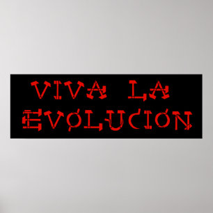 Póster Viva La Evolucion