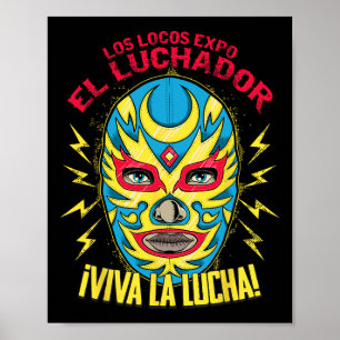 Poster Viva La Lucha México Black Women Cinco De Mayo Mex