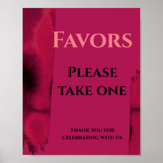 Poster Viva Magenta, Favor moderno por favor pegue um
