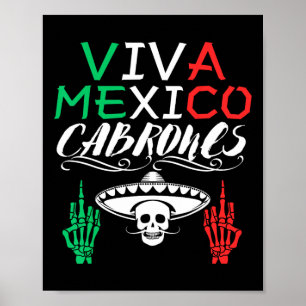 Poster Viva México Dia da Independência dos Cabrones Band