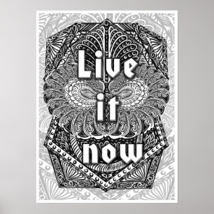 Póster Viva-o agora - de Cotação Positiva