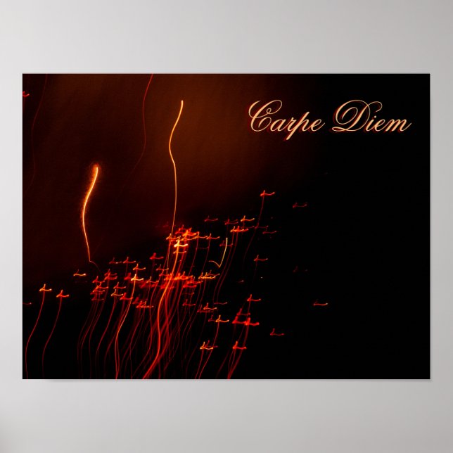 Poster Viva sua vida cintilante como um fogos de artifíci (Frente)