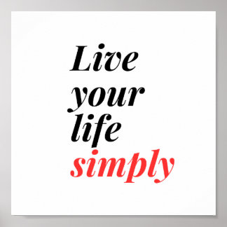 Poster Viva sua vida simplesmente