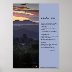 Poster Viva todos os dias com compaixão...Poster