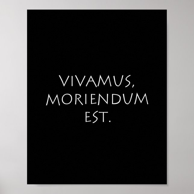 Poster Vivamus Moriendo Est (Frente)