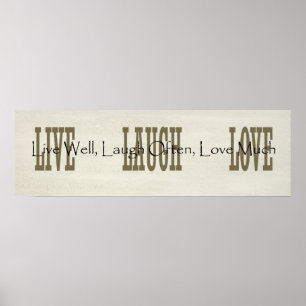 Póster Vive o amor do riso