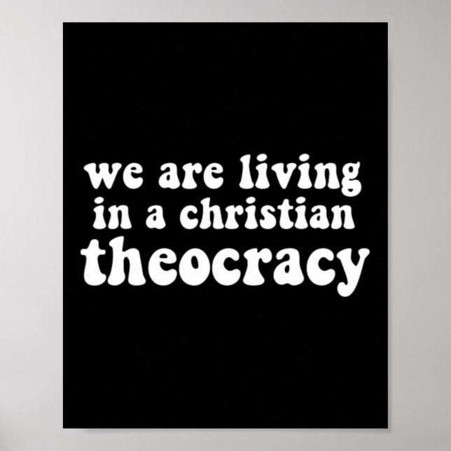 Poster Vivem Num R Reprodutivo De Teocracia Cristã (Frente)