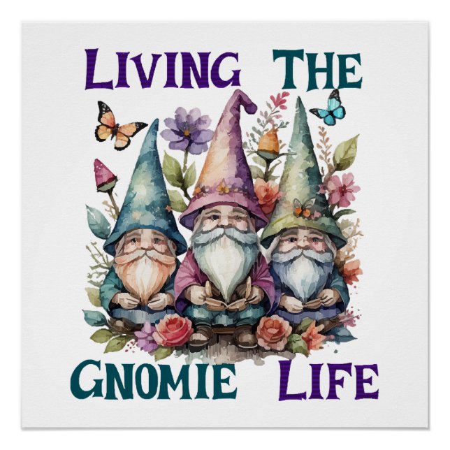 Póster Vivendo a Vida de Gnomo (Frente)