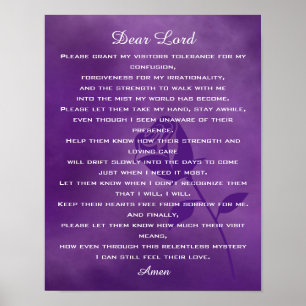 Poster Vivendo com a oração do Alzheimer