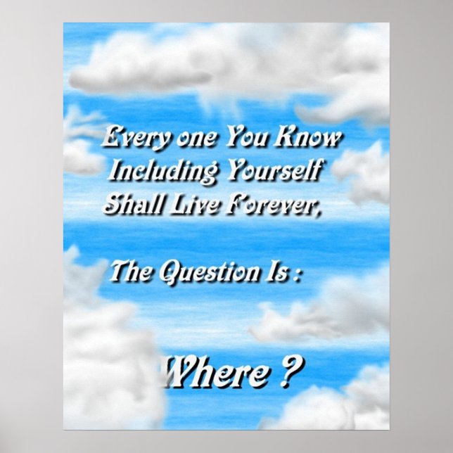 Poster Vivendo para sempre (Frente)