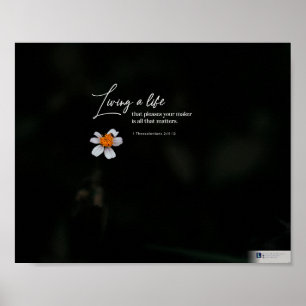 Poster Vivendo Uma Vida (1 Tessalónica 2:11-12)