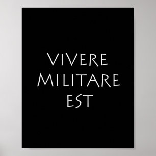 Poster Vivere militare est