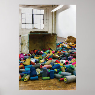 Poster Vivid Colors Photograph Print of the inside of the