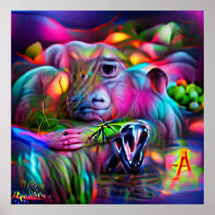 Poster Vivid Dreamscape: Agrizoofobia