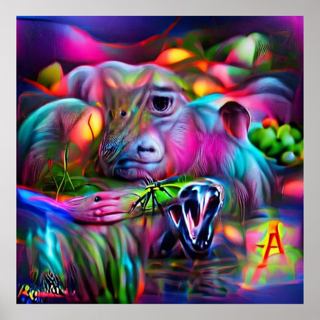Poster Vivid Dreamscape: Agrizoofobia (Frente)