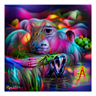 Póster Vivid Dreamscape: Agrizoofobia