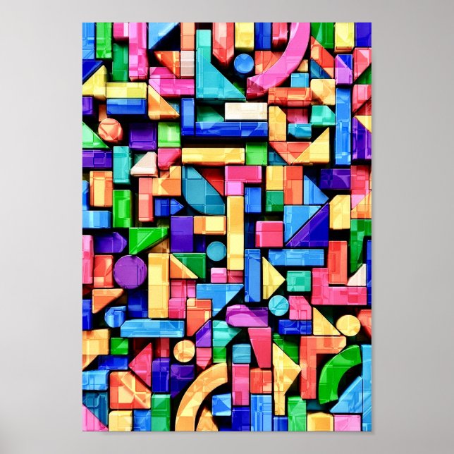 Poster Vivid Geometric Flow (Frente)