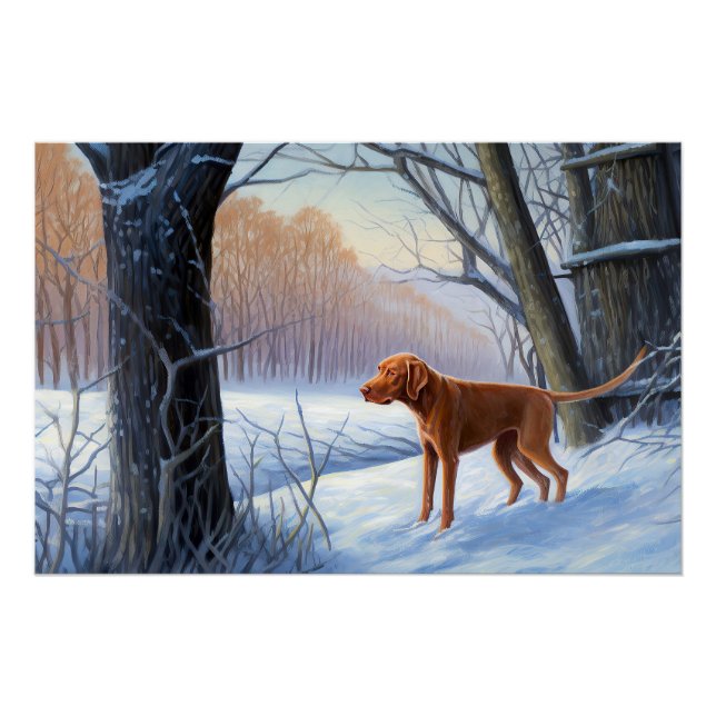 Póster Vizla Deixe Nevar Natal  (Frente)