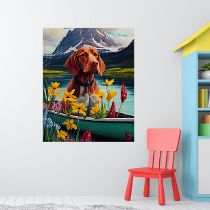 Poster Vizsla em um remo: Uma aventura cêntrica