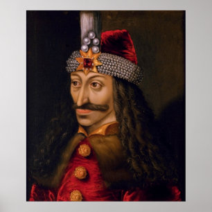Poster Vlad tepes Impaler Voivode retrato Dracula histori