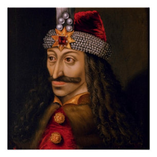 Póster Vlad tepes Impaler Voivode retrato Dracula histori