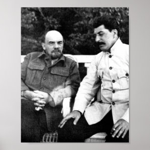 Poster Vladimir Lenin E Joseph Stalin