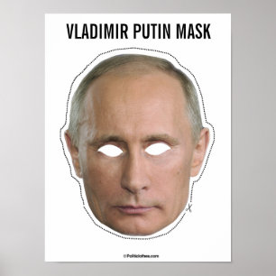 Poster Vladimir Putin Mask Cutout
