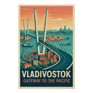 Póster Vladivostok - Gateway to the Pacific
