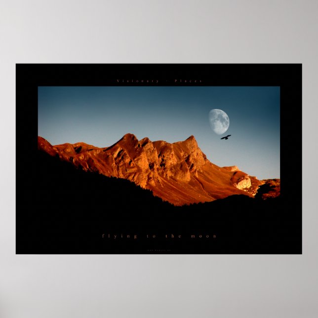 Póster voando para a lua (Frente)