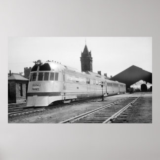 Poster Voando Yankee em Portland, Estação da EU em 1937