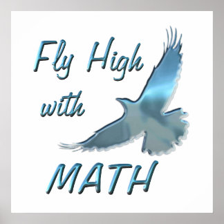Póster Voar alto com matemática