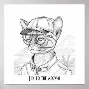 Poster Voar para a arte do gato-de-abissínia