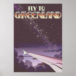 Poster Voar para a Groenlândia