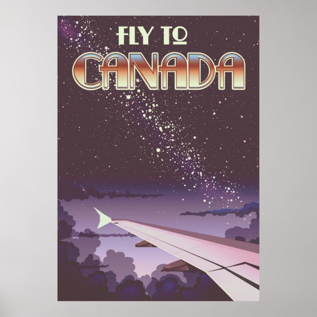 Poster Voar para o Canadá (Frente)