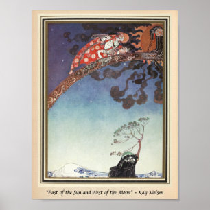 Poster Voaram para longe do Castelo Kay Nielsen