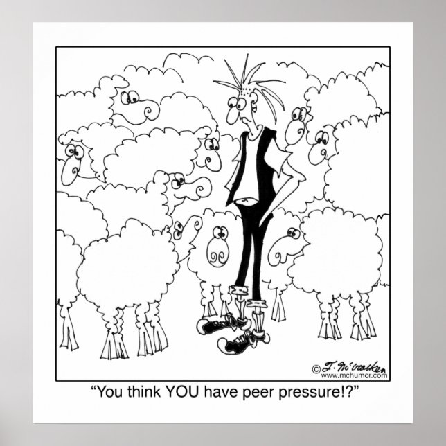 Póster Você Acha Que Tem Pressão De Peer! (Frente)