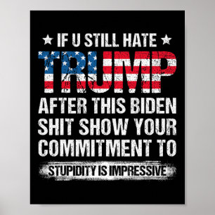 Poster Você Ainda Odeia Trump Depois Dessa Bandeira Ameri