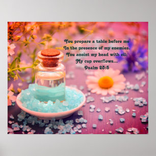 Poster "Você Anoint minha cabeça com 23:5 de salmo do